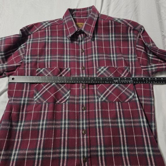 St. Johns Bay Heavy Weight Mens Button Up Shirt Multi-Color Size Large Pockets - Picture 3 of 12